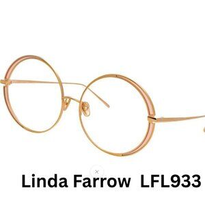 💎 New Ex Store Display Linda Farrow  LFL933-C3 Hart Round Optical Frame